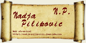 Nadja Pilipović vizit kartica